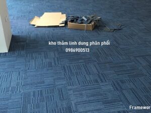 Thảm Framework 003 mẫu màu xanh trải văn phòng rất đẹp